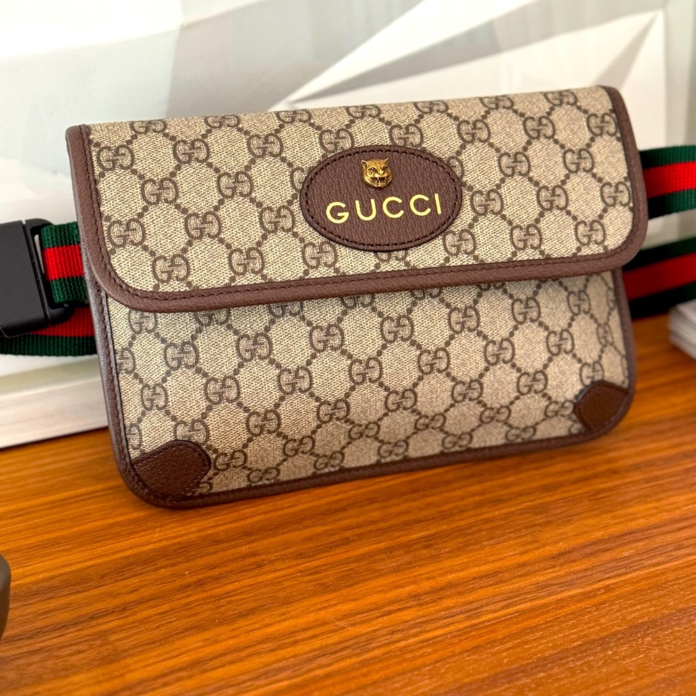 Gucci Neo Vintage GG Supreme Belt Bag 100% Authentic